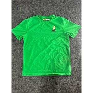 Looney Tunes Tshirt Mens Large Lime Green Embroidered Marvin the Martian